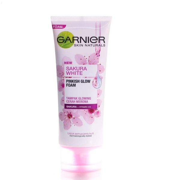 garnier sakura white pinkish glow foam