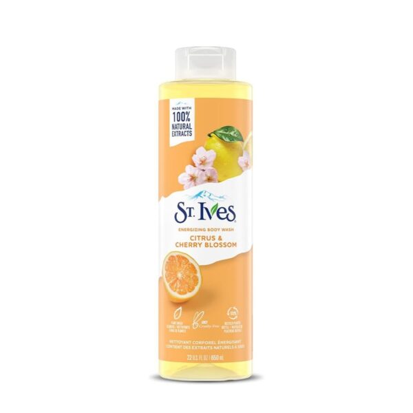 ST Ives Citrus and Cherry Blossom شوینده بدن 650ml