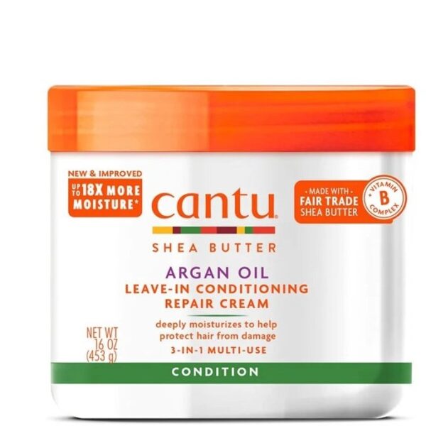 cantu shea butter argan ماسک مو 453 ml