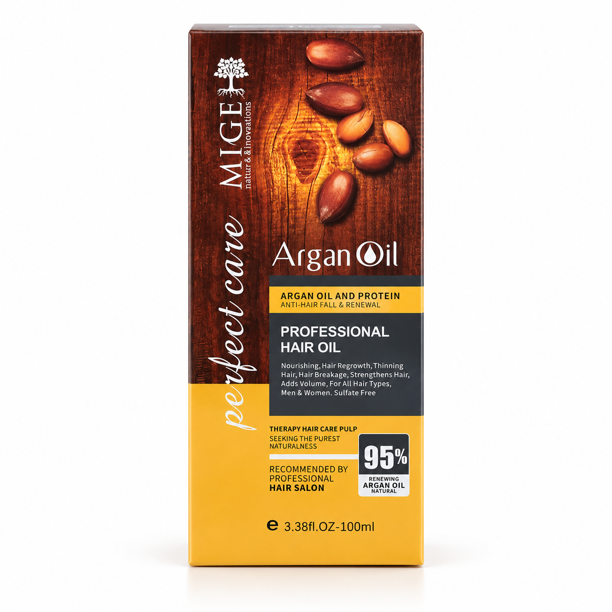 DC4369C0-517D-400C-9051-A75D02E9D8C3 Mige Argan Oil روغن مو 100ml - Image 1